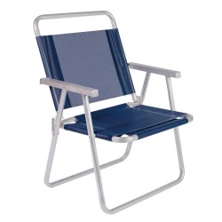 Silla MOR oversize aluminio azul