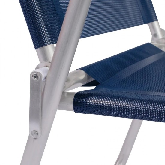 Silla MOR oversize aluminio azul Silla MOR oversize aluminio azul