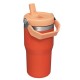 Vaso Flip Straw Tumbler Stanley 600ml Naranja