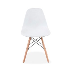 Silla tipo EAMES Blanca