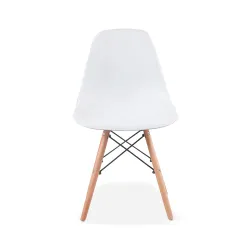 Silla tipo EAMES Blanca