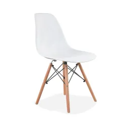 Silla tipo EAMES Blanca
