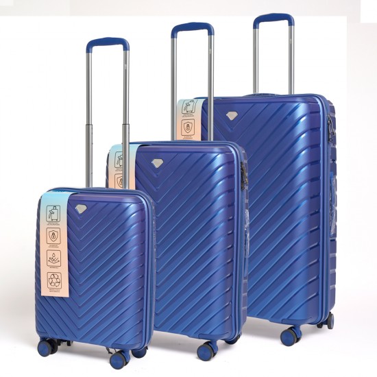 Set Valijas Polipropileno Premium 20" 24" 28" Azul Set Valijas Polipropileno Premium 20" 24" 28" Azul