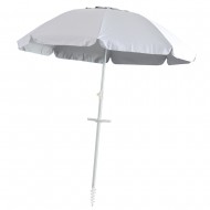 Sombrilla de Playa con Anclaje 2m Blanco