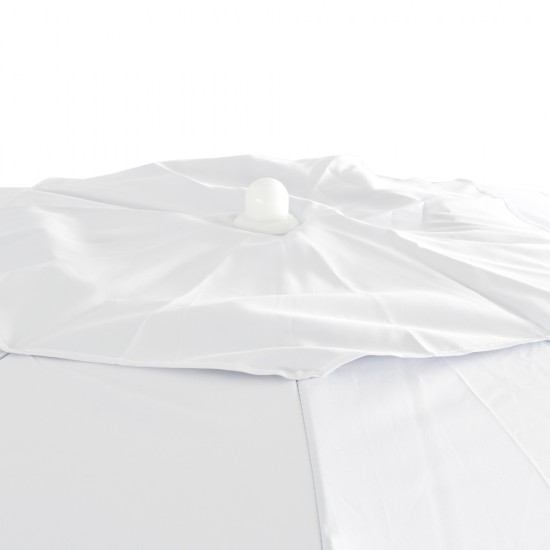 Sombrilla de Playa con Anclaje 2m Blanco