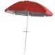 Sombrilla de Playa con Anclaje 2m Rojo