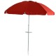 Sombrilla de Playa con Anclaje 2m Rojo