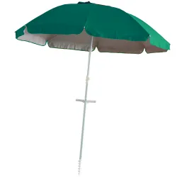 Sombrilla de Playa con Anclaje 2m Verde