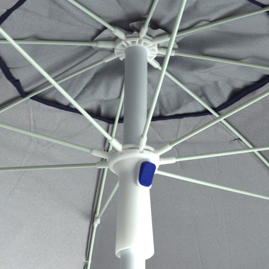 Sombrilla de Playa con Anclaje 2m Azul Marino