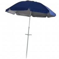 Sombrilla de Playa con Anclaje 2m Azul Marino