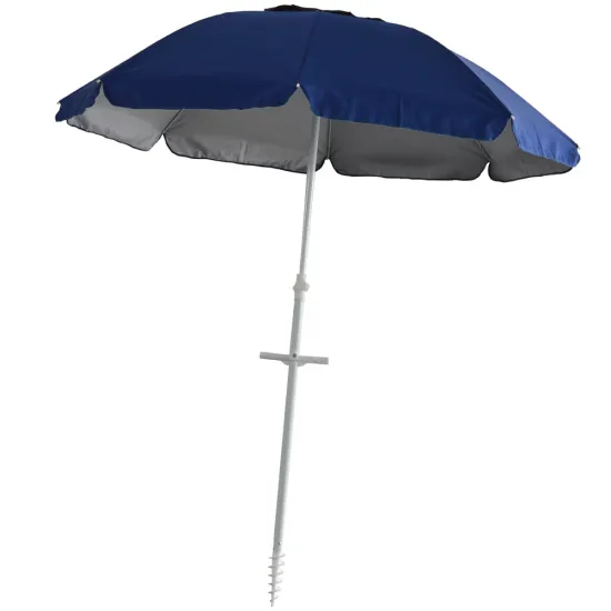 Sombrilla de Playa con Anclaje 2m Azul Marino