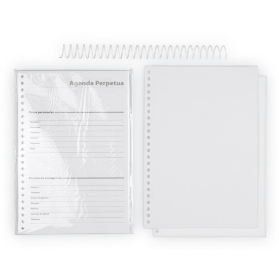 Agenda Perpetua Tapa Tela Sublimable