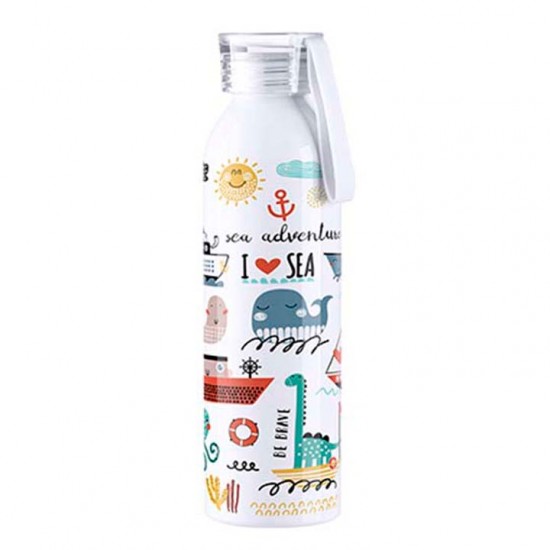 Botella sublimable 17oz/500ml Tapa Transparente