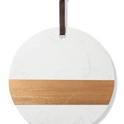 Tabla Combinada Para Grabar Redonda Acacia 30cm